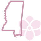 Mississippi and magnolia icon